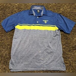 FootJoy Blue and Gray Men's Size Medium Polo Shirt EUC